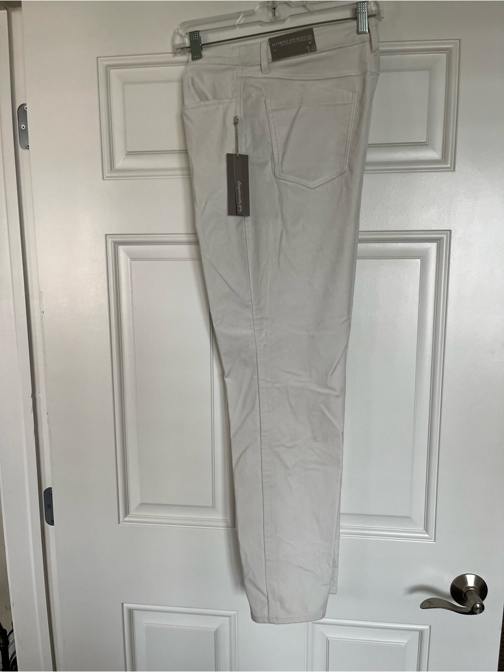 NYDJ Ivory Pearl Straight-Leg Pants